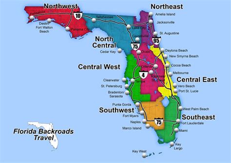 major east coast cities|Florida Map with Cities .